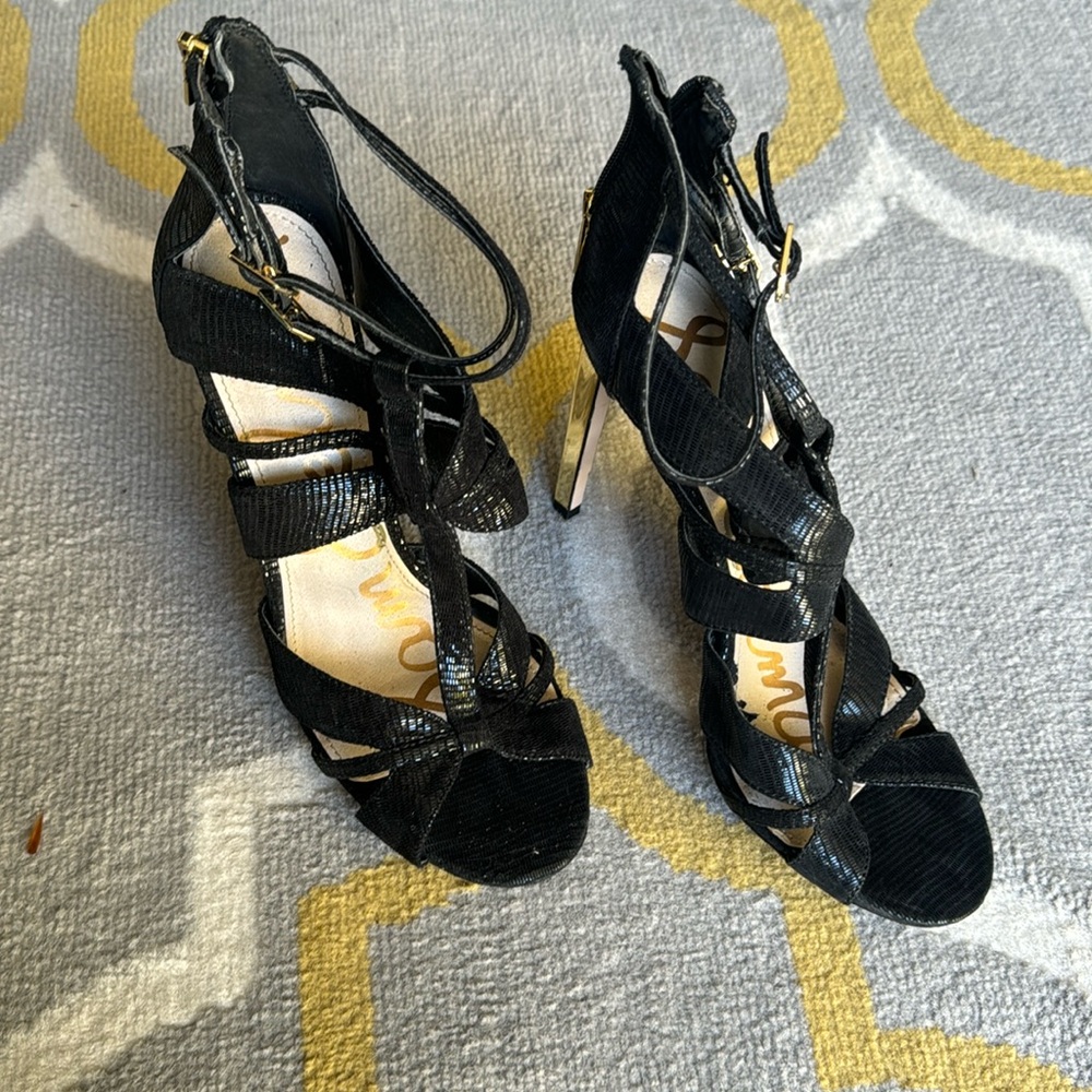 Strap Black Heels